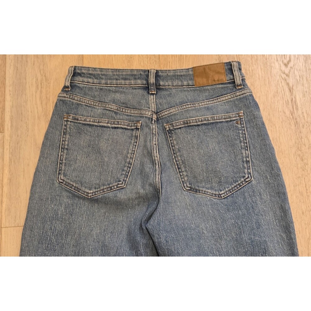 Madewell Curvy '90s Straight Jeans Medium Wash High Rise Straight Leg Stretch 29 - Picture 4 of 10